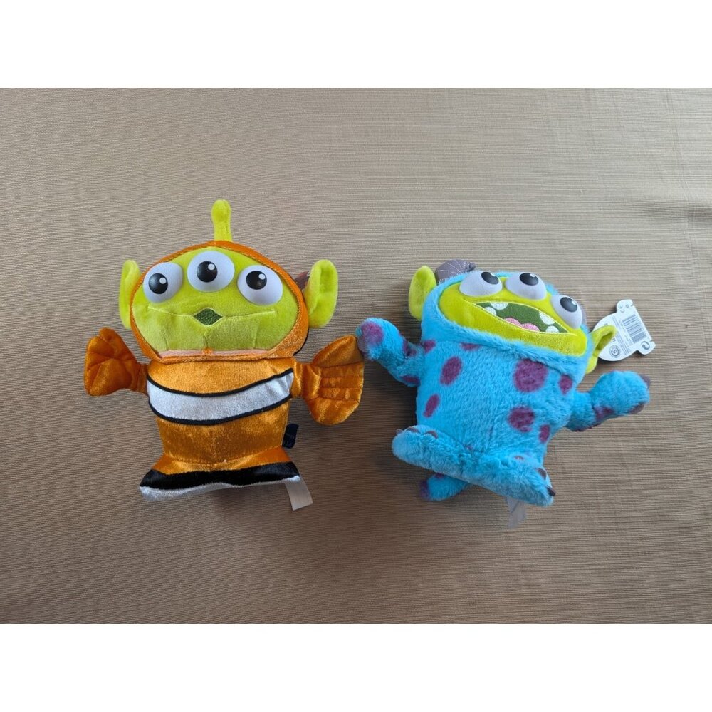 Disney Store Toy Story Alien Nemo & Sully  Pixar Remix Plush Stuffed Animal